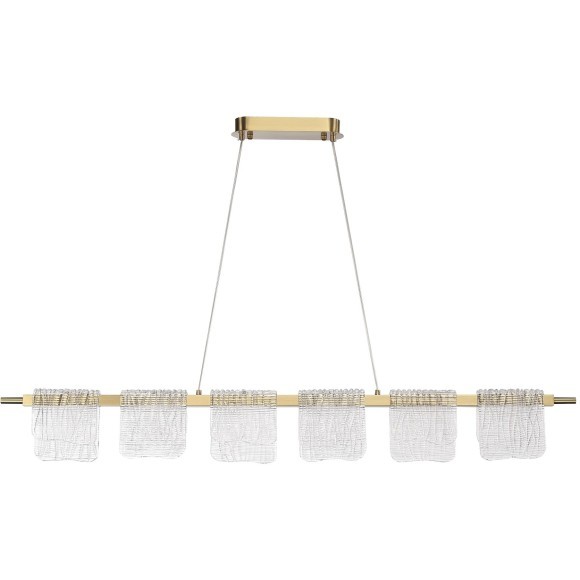 SL6021.203.36 Светильник подвесной ST-Luce золотистый/прозрачный LED 1*36W 4000K VOILE