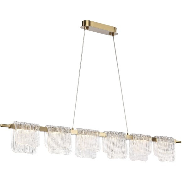 SL6021.203.36 Светильник подвесной ST-Luce золотистый/прозрачный LED 1*36W 4000K VOILE