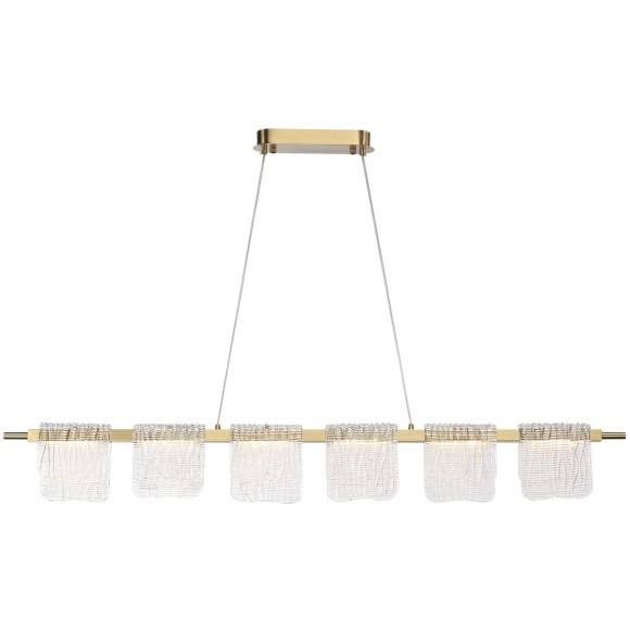 SL6021.203.36 Светильник подвесной ST-Luce золотистый/прозрачный LED 1*36W 4000K VOILE