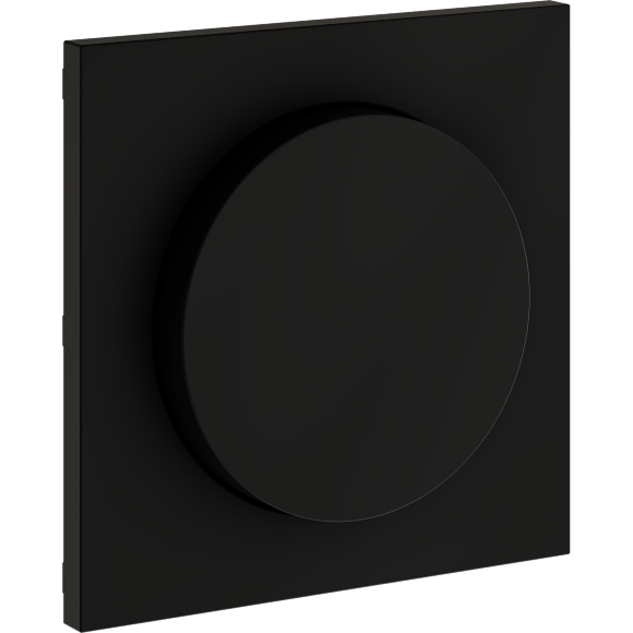 Накладка для светорегулятора поворотно-нажимного, S70 (черный матовый)