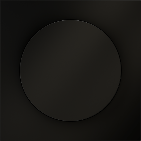 Накладка для светорегулятора поворотно-нажимного, S70 (черный матовый)