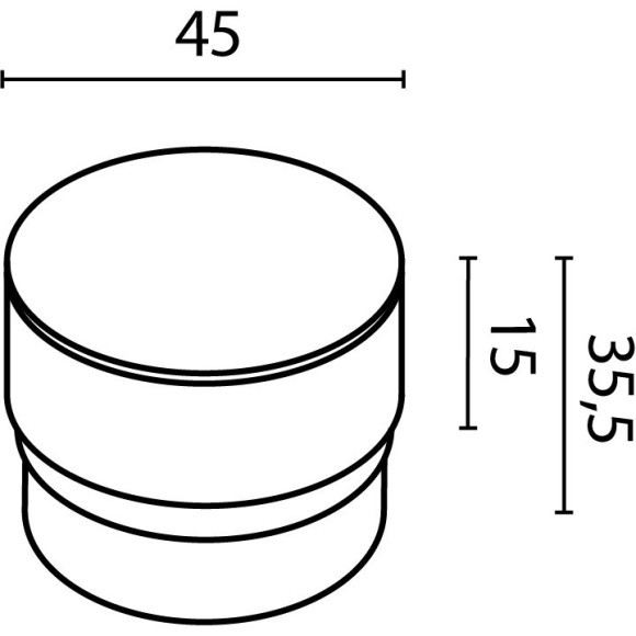 Матовый рассеиватель 2см (для светильников серии Focus с диам. плафона 45мм) RingSAcr-5-W