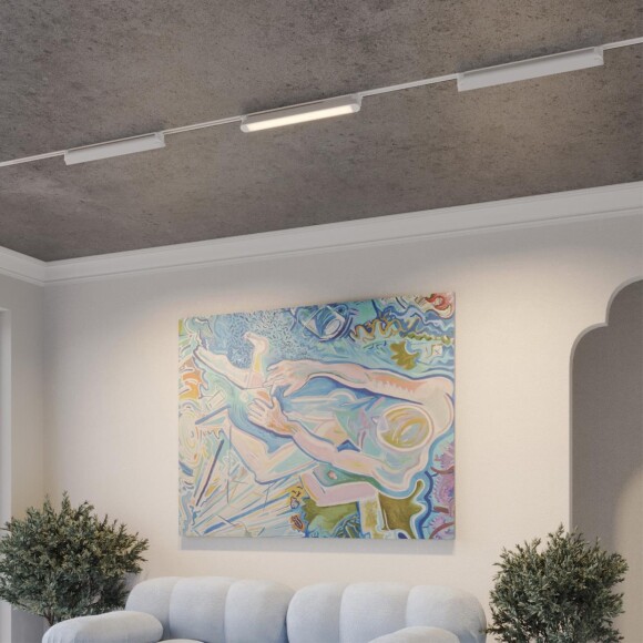 359798 PORT NT25 264 белый Светильник однофазный трехжильный трековый с переключ. цв. температуры IP20 LED 24W 180-265V 2700К/3200К/4000К ITER