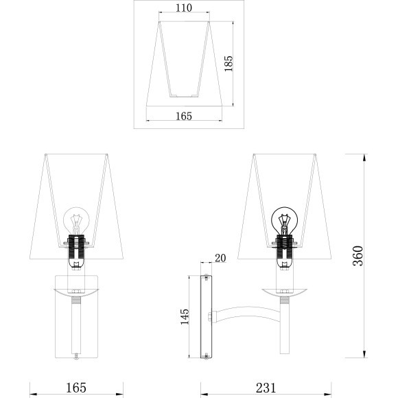 Бра Maytoni MOD076WL-01N Krona под лампу 1xE14 40W Бра Maytoni MOD076WL-01N Krona под лампу 1xE14 40W