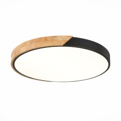 SLE200942-01 Светильник потолочный Черный, Светлое дерево/Белый LED 1*45W 3000K/4000K/6000K FESTA SLE200942-01 Светильник потолочный Черный, Светлое дерево/Белый LED 1*45W 3000K/4000K/6000K FESTA