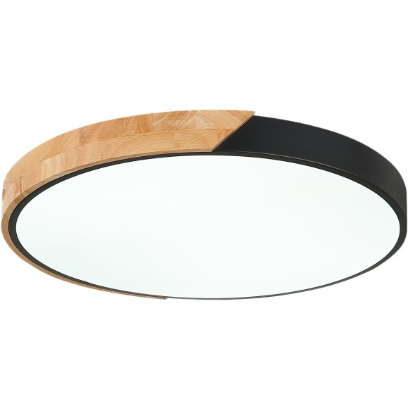 SLE200942-01 Светильник потолочный Черный, Светлое дерево/Белый LED 1*45W 3000K/4000K/6000K FESTA