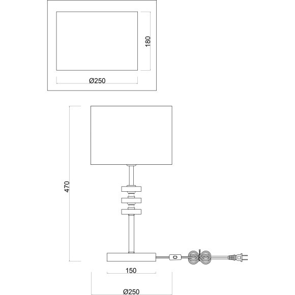 Интерьерная настольная лампа Tiana FR5015TL-01G Интерьерная настольная лампа Tiana FR5015TL-01G