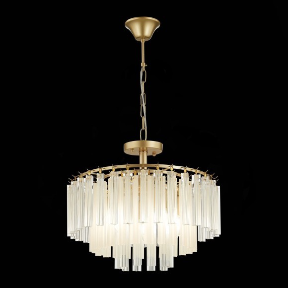 SLE260103-05 Светильник подвесной Шампань/Шампань, Прозрачный E14 5*40W REGGIO SLE260103-05 Светильник подвесной Шампань/Шампань, Прозрачный E14 5*40W REGGIO