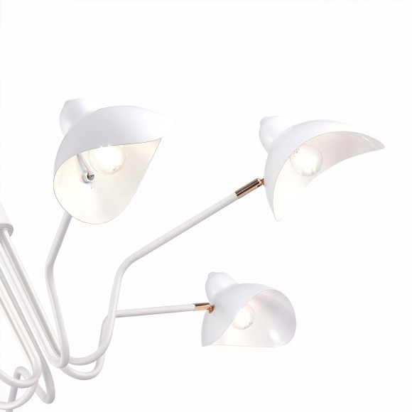 SL1801.513.06 Люстра подвесная ST-Luce Белый/Белый E14 6*60W MINNE SL1801.513.06 Люстра подвесная ST-Luce Белый/Белый E14 6*60W MINNE