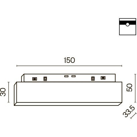 TR074-2-7W4K-B Трековый магнитный светодиодный светильник Maytoni Gravity CRI90+ 4000К 493Лм 120° 7Вт