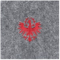 420162 Салфетка для сервировки декоративная (плейсмат) ANDASIBE, L100, B100, H3, полиэстер, серый, красный 420162 Салфетка для сервировки декоративная (плейсмат) ANDASIBE, L100, B100, H3, полиэстер, серый, красный