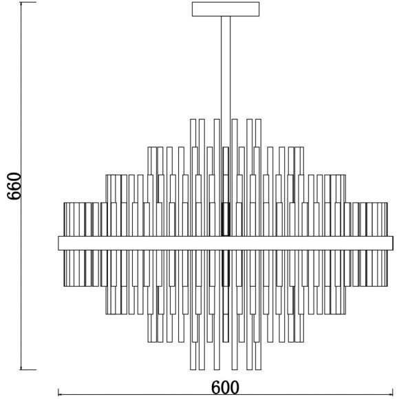 Люстра на штанге Freya FR5216PL-09BS Agora под лампы 9xE14 60W