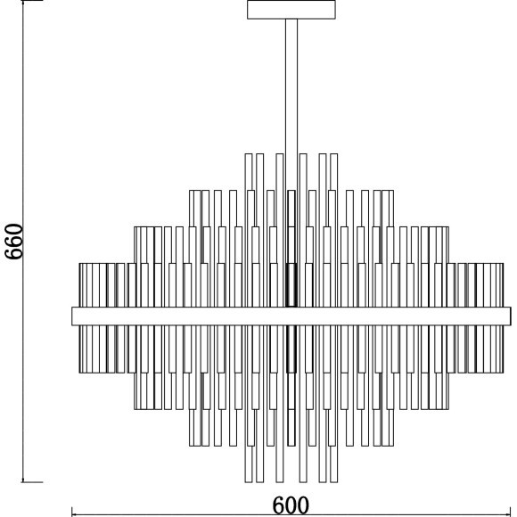 Люстра на штанге Freya FR5216PL-09BS Agora под лампы 9xE14 60W