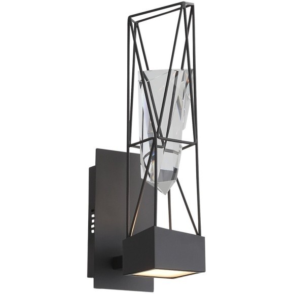 SL815.301.01 Бра ST-Luce Серый графит/Серый графит, Прозрачный LED 1*6W 4000K PROGETTO