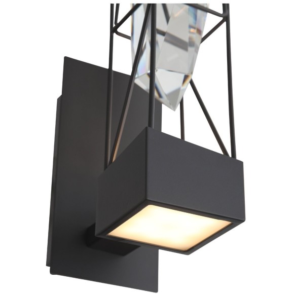 SL815.301.01 Бра ST-Luce Серый графит/Серый графит, Прозрачный LED 1*6W 4000K PROGETTO