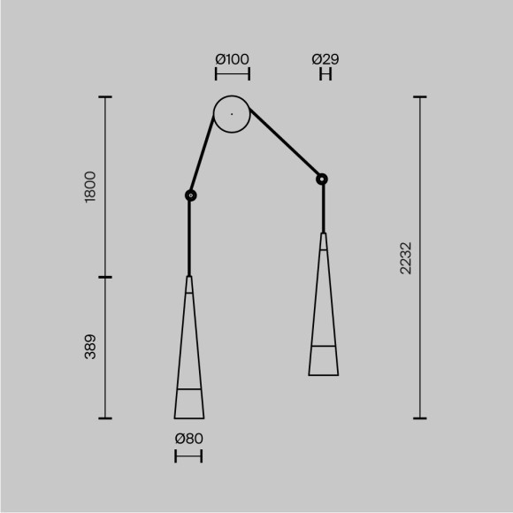Бра Maytoni P090WL-L24CH3K Sintesi светодиодная LED 24W
