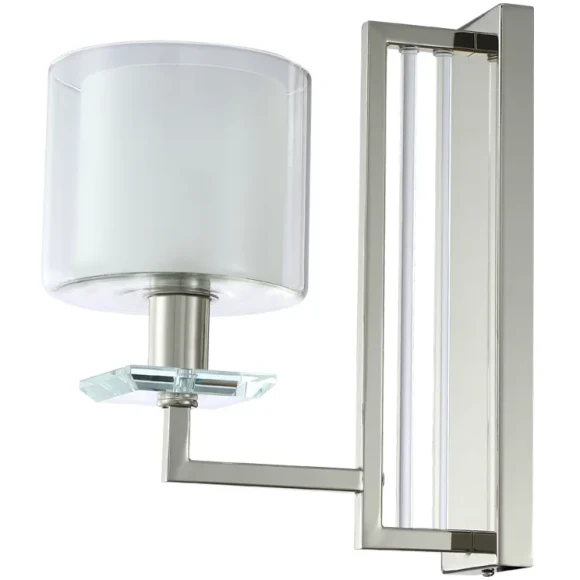 Бра Crystal Lux NICOLAS AP1 NICKEL/WHITE
