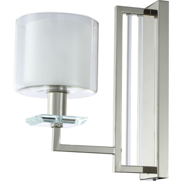 Бра Crystal Lux NICOLAS AP1 NICKEL/WHITE