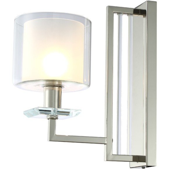 Бра Crystal Lux NICOLAS AP1 NICKEL/WHITE