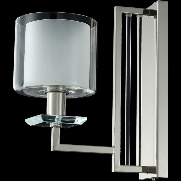 Бра Crystal Lux NICOLAS AP1 NICKEL/WHITE