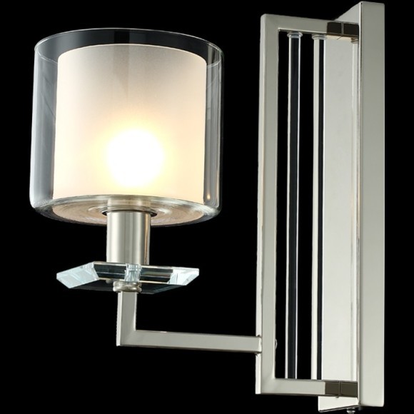 Бра Crystal Lux NICOLAS AP1 NICKEL/WHITE