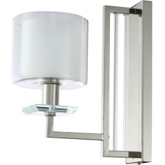 Бра Crystal Lux NICOLAS AP1 NICKEL/WHITE Бра Crystal Lux NICOLAS AP1 NICKEL/WHITE