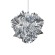 10593/420 Silver Loft It CLIZIA Серебристый подвесной светильник, 2 лампы E27, металлическое основание и пластиковый плафон, IP20