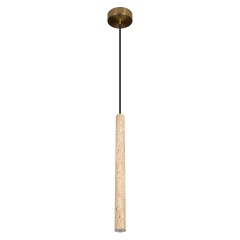 10585P/600 Loft IT EVEREST подвесной светильник, LED 3,3 Вт, 3000 К, 300 Лм, IP20, 220 В, бронзовое металлическое основание, бежевый плафон из травертина