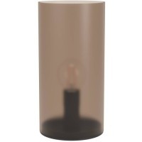 901067 Настольная лампа GEO, 1х40W (E14), ?100, H600, стекло, пластик, песочный