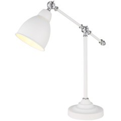 Настольная лампа Arte Lamp A2054LT-1WH BRACCIO под лампу 1xE27 60W Настольная лампа Arte Lamp A2054LT-1WH BRACCIO под лампу 1xE27 60W