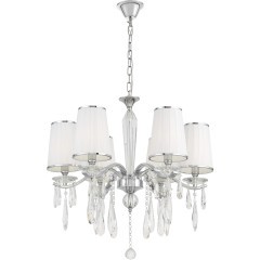 Хрустальная подвесная люстра Lumina Deco Alessia LDP 1726-6 CHR Хрустальная подвесная люстра Lumina Deco Alessia LDP 1726-6 CHR