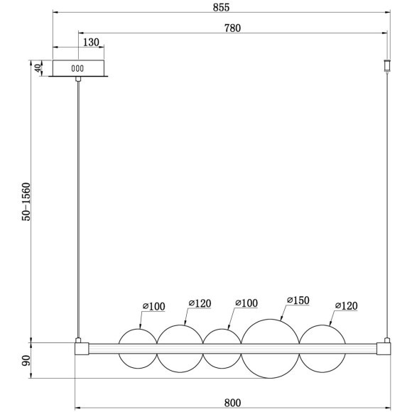 Подвесной светильник Freya FR5396PL-L11BS