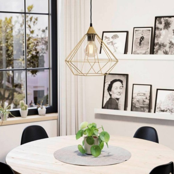 43679 Подвесной потолочный светильник (люстра) TARBES, 1Х60W, E27, H1100, ?325, сталь, матовая латун 43679 Подвесной потолочный светильник (люстра) TARBES, 1Х60W, E27, H1100, ?325, сталь, матовая латун