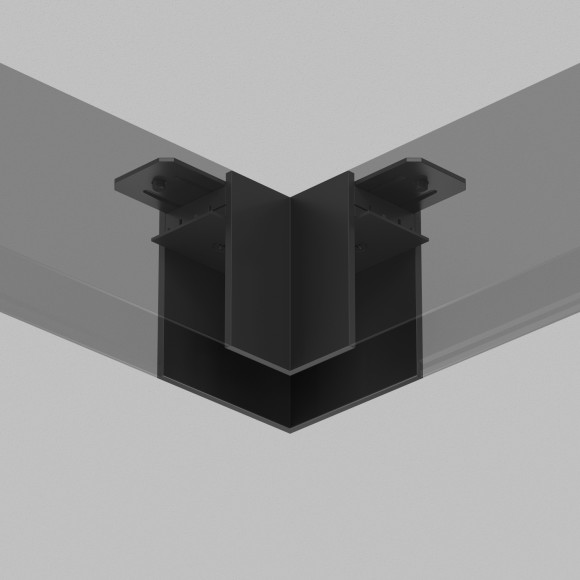Соединитель угловой для накладного шинопровода Smart 220V Denkirs TR2102-BK Соединитель угловой для накладного шинопровода Smart 220V Denkirs TR2102-BK