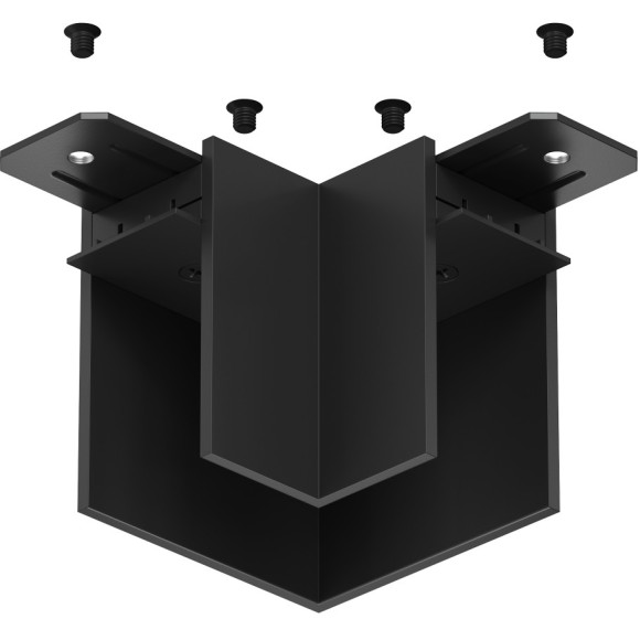 Соединитель угловой для накладного шинопровода Smart 220V Denkirs TR2102-BK Соединитель угловой для накладного шинопровода Smart 220V Denkirs TR2102-BK