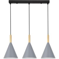 SLE1255-413-03 Светильник подвесной Черный/Серый E27 3*40W ARKET