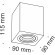 Накладной потолочный светильник Maytoni C017CL-01W Atom под лампу 1xGU10 50W