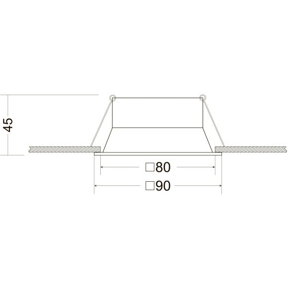 Встраиваемый светильник Maytoni DL029-2-01B Dot под лампу 1xGU10 50W