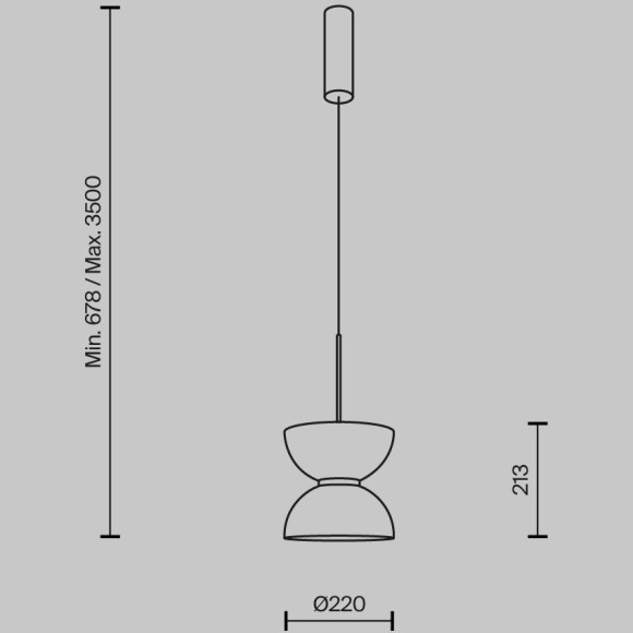 Подвесной светильник Maytoni MOD178PL-L11W3K