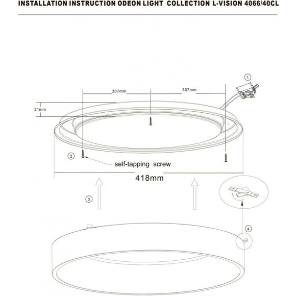 Люстра потолочная Odeon Light 4066/40CL SOLE светодиодная LED 40W Люстра потолочная Odeon Light 4066/40CL SOLE светодиодная LED 40W
