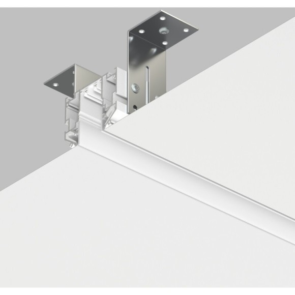 TR2023-WH Белый профиль-шинопровод 3м для гарпунных (ПВХ) натяжных потолков Denkirs SMART ONE 220V