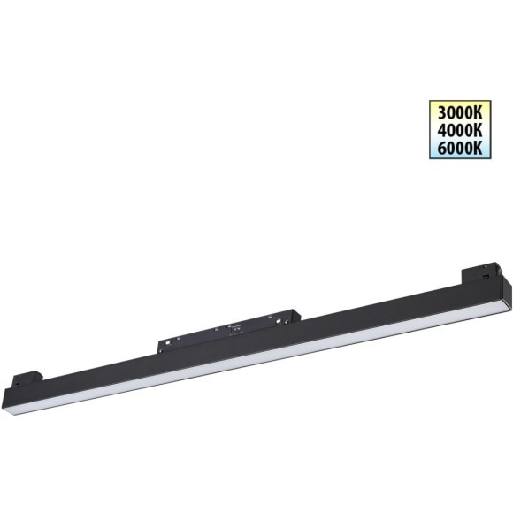 359619 Трековый светильник Novotech SHINO с переключ. цв. темпер. IP20 LED Ra90 Lm900 3000К\4000К\6000К 20W 48V FLUM