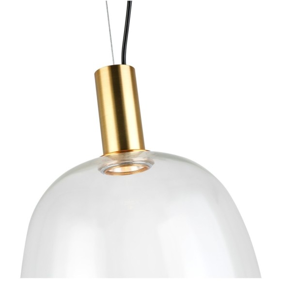 SL1582.313.01 Светильник подвесной ST-Luce Бронзовый/Прозрачный LED 1*7W 2700K ALLENORE