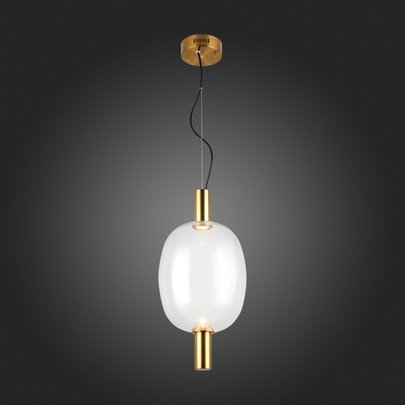 SL1582.313.01 Светильник подвесной ST-Luce Бронзовый/Прозрачный LED 1*7W 2700K ALLENORE