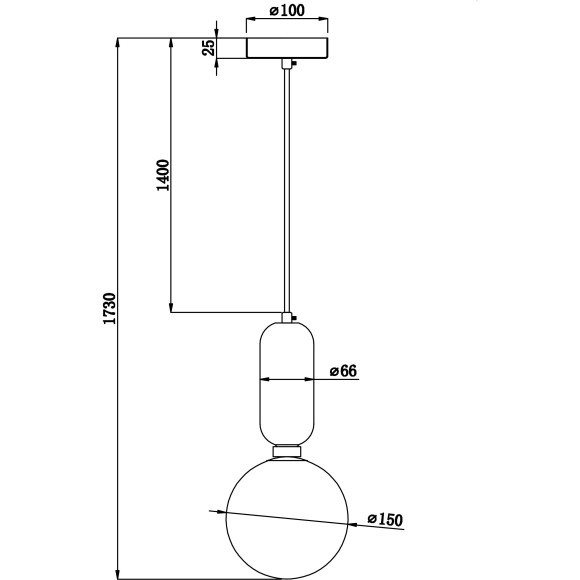 Подвесной светильник Freya FR5135PL-01BS Felice под лампу 1xE14 40W