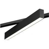 Однофазный двужильный светодиодный трековый светильник Denkirs DK6630-BK SOLID Hals 3000К 1560Лм CRI90+ 120° 20Вт