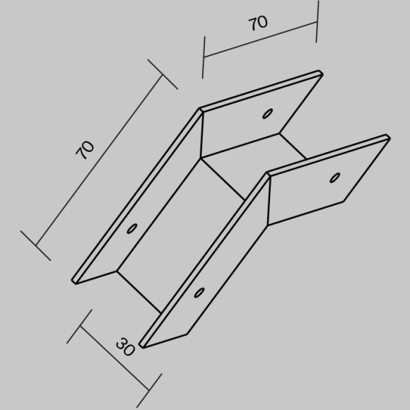 Коннектор внешний для профиля Elasity IP O-TR001-OC-W Коннектор внешний для профиля Elasity IP O-TR001-OC-W