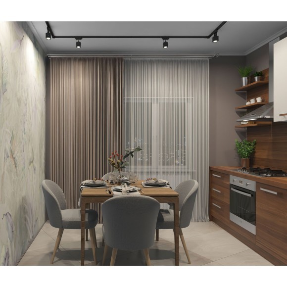 Однофазный двужильный трековый спот черного цвета под лампу GU10 Denkirs DK6003-BK