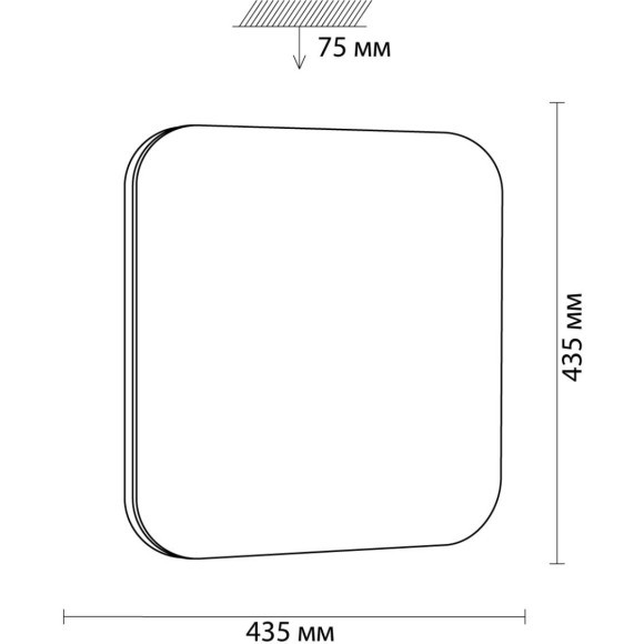 Настенно-потолочный светильник Sonex 3020/DL LONA IP43 светодиодный LED 48W