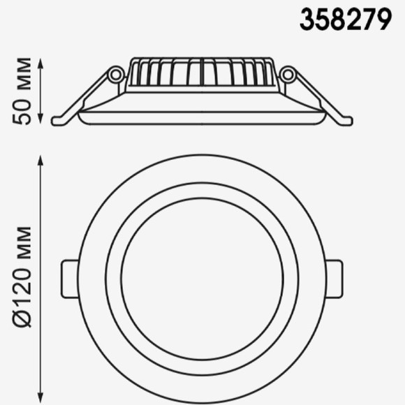 Встраиваемый светильник Novotech 358279 JOIA светодиодный LED 12W